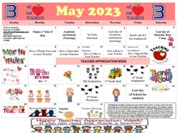 BPA of Orange- May Calendar 2023